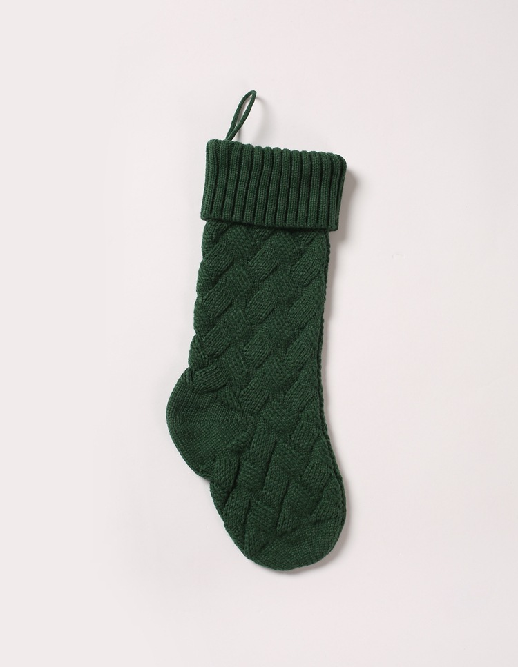 Knitted Christmas Stockings Large Size Cable Knit Holiday Decorative Gifts